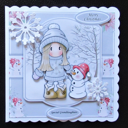 Chloe With Snowman 2 Mini Kit by Davina Rundle