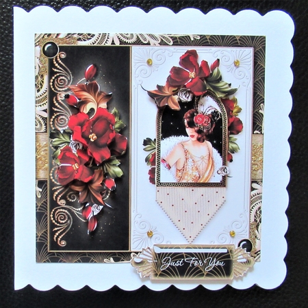 Autumn Rouge Art Deco Gold Series- 4 by Davina Rundle