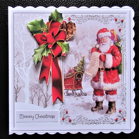 Vintage Santa 7x7 by Davina Rundle