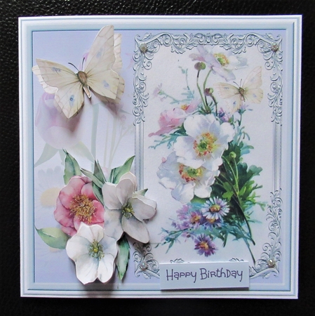 Mixed flowers 7x7 by Davina Rundle