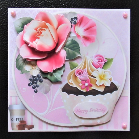 A Special Treat - Decoupage Card Mini Kit by Davina Rundle