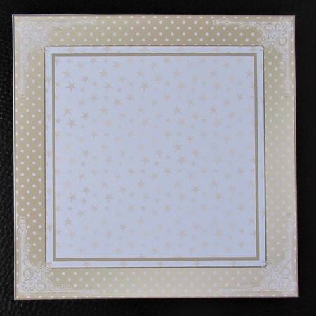 Gold Patterned 7x7ins Blank Insert by Davina Rundle
