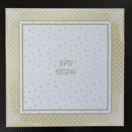 Gold Patterned 7x7ins Insert by Davina Rundle