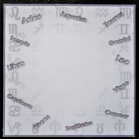 Signs of the Zodiac Insert 1 by Davina Rundle