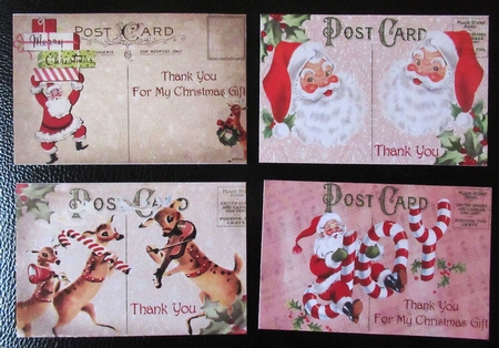 Retro Christmas Postcard Toppers Featured Gallery Photo