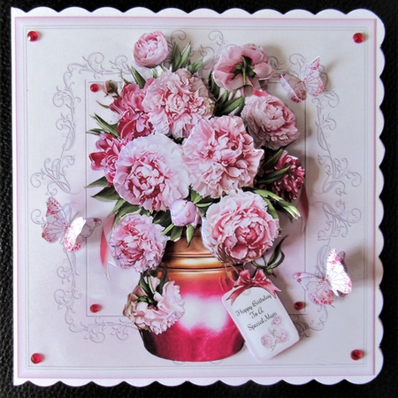 Peony Bouquet Mini Page Kit by Davina Rundle