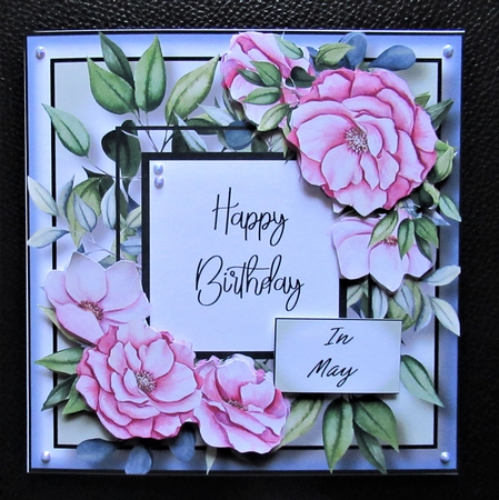 Floral Birthday Frame 3 by Davina Rundle