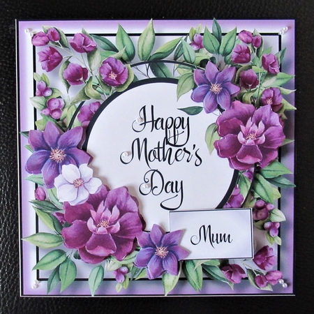 Floral mothers Day Frame 1 by Davina Rundle