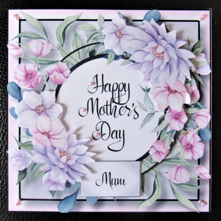 Floral mothers Day Frame 2 by Davina Rundle