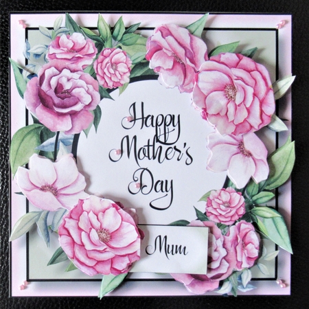 Floral mothers Day Frame 3 by Davina Rundle