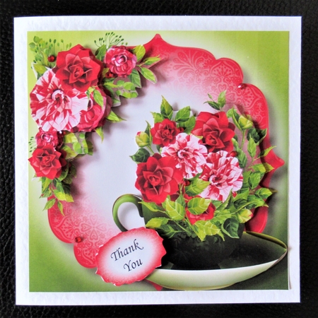 Beautiful Bouquet Teacup & Saucer 6 by Davina Rundle