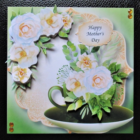 Beautiful Bouquet Teacup & Saucer 7 by Davina Rundle