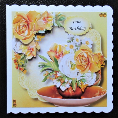 Beautiful Bouquet Teacup & Saucer 10 by Davina Rundle