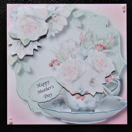 Beautiful Bouquet Teacup & Saucer 11 by Davina Rundle