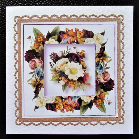 Gorgeous Watercolour Florals 13 8x8 by Davina Rundle