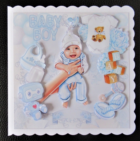 Baby Boy 2 Mini Page Kit  by Davina Rundle