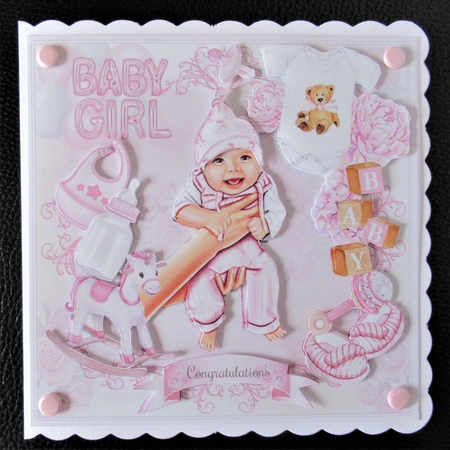 Baby Girl 2 Mini Page Kit by Davina Rundle
