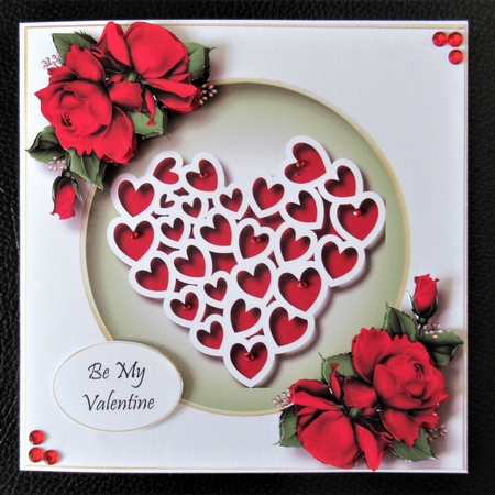 Faux Paper Cut Valentine Heart 1 by Davina Rundle