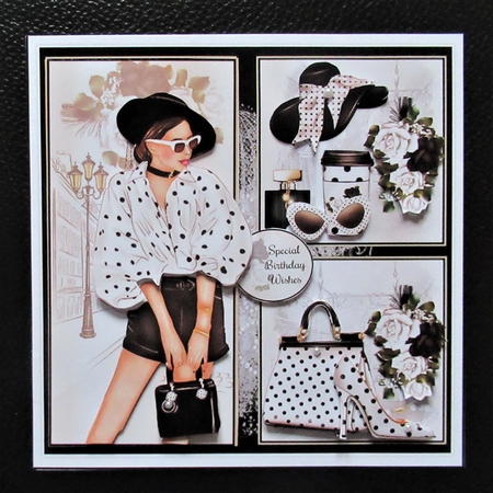 Polka Dot Fashion Mini Page Kit by Davina Rundle