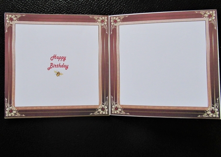 Gold Framed 8x8ins Blank Insert  by Davina Rundle