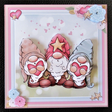 Valentine gnomes by Davina Rundle