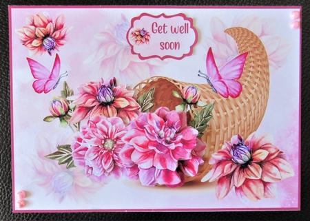 Horn of flowers A5 by Davina Rundle
