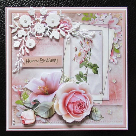 Pink rose 7x7 by Davina Rundle