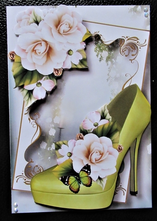 Fabulous Shoes - White Begonias by Davina Rundle