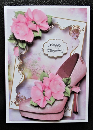 Fabulous Shoes - Pale Pink Roses by Davina Rundle