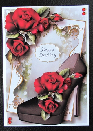 Fabulous Shoes - Red Roses by Davina Rundle