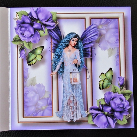 Fabulous Fairy - Pretty Purple 8x8 by Davina Rundle