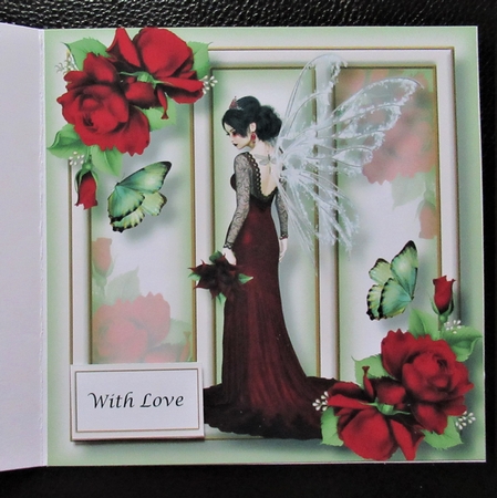 Fabulous Fairy - Crimson 8x8 by Davina Rundle