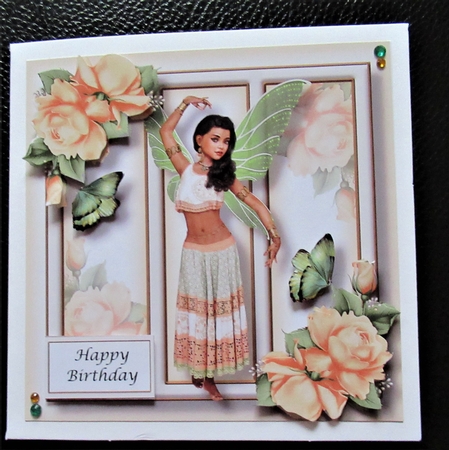 Fabulous Fairy - Peach 8x8 by Davina Rundle