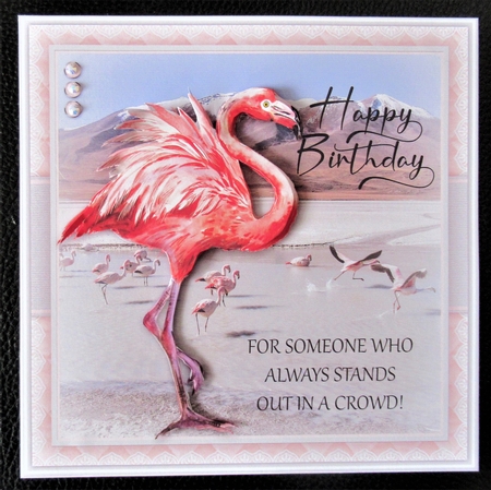 Pretty Flamingo Birthday Mini Kit by Davina Rundle
