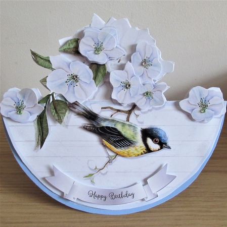 GREAT TIT ROCKER CARD by Davina Rundle