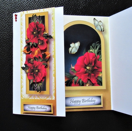 Floral Lge DL - Poppies by Davina Rundle