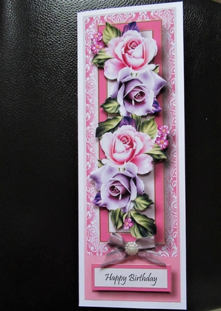 Floral Lge DL - Shabby Chic Roses by Davina Rundle