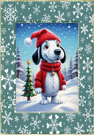 Snowflake A5 Frames-Metal by Davina Rundle