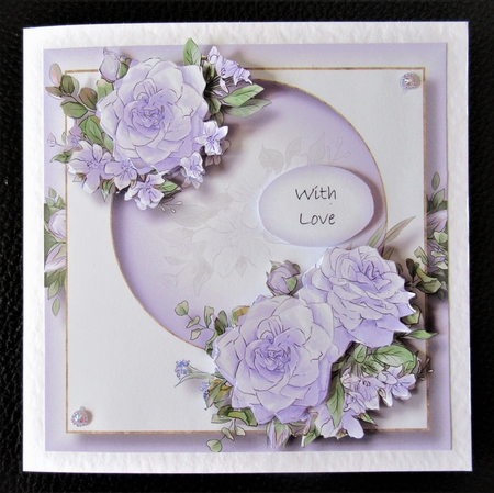 Painted Roses - Purple by Davina Rundle