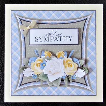 Sympathy Roses 7x7 Mini Kit by Davina Rundle