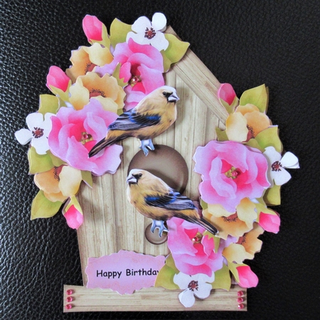 Spring Roses Birdhouse   Mini Kit by Davina Rundle