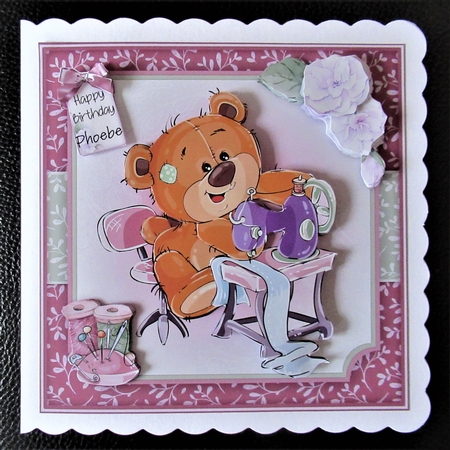 Cute Sewing Bear Mini Kit by Davina Rundle