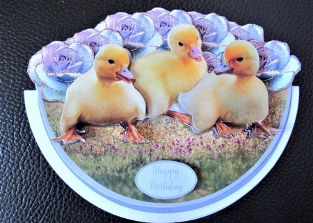 DUCKLINGS ROCKER CARD by Davina Rundle