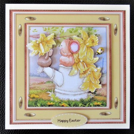 8x8 Mini Kit , Gorgeous Daffodil Mice by Davina Rundle