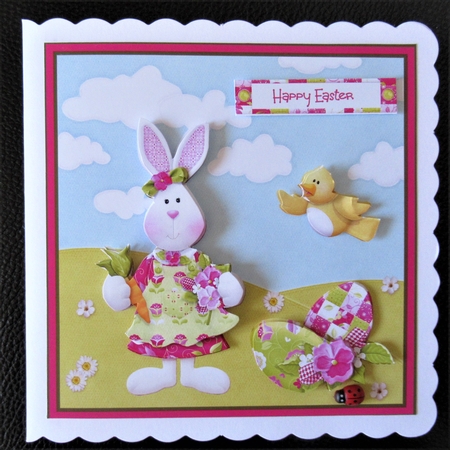 Easter bunny 7x7 by Davina Rundle