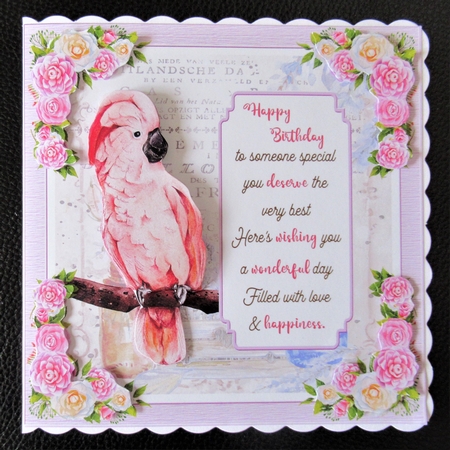 Exotic Bird Decoupage Mini Kit 2 by Davina Rundle