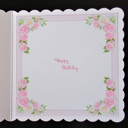 Floral Corner 7x7ins Insert 1 by Davina Rundle