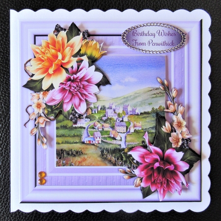 8x8 Mini Kit, Beautiful Dahlia and Blossom  by Davina Rundle