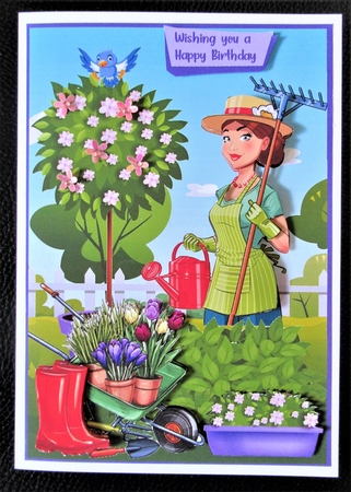 Out in the garden A5 by Davina Rundle