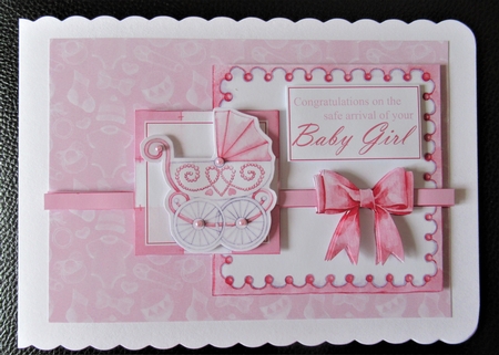 New Baby Girl Pram by Davina Rundle